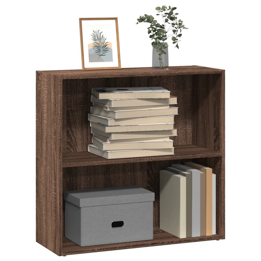 Bücherregal Braun Eichen-Optik 80x30x77 cm Holzwerkstoff