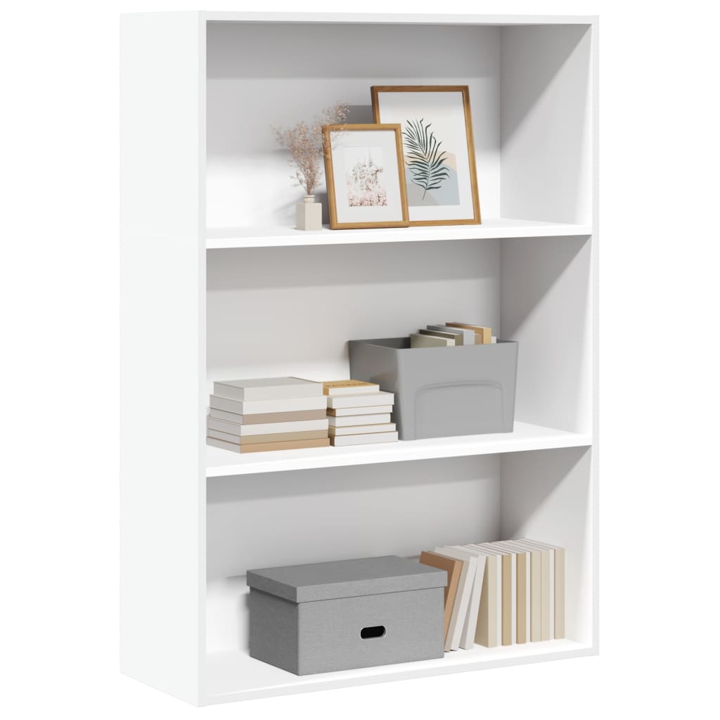 Bookshelf White 80x30x114 cm Wood Material