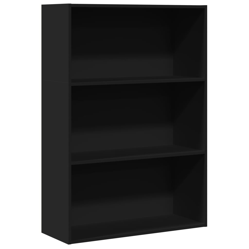 Bookshelf Black 80x30x114 cm Wood Material