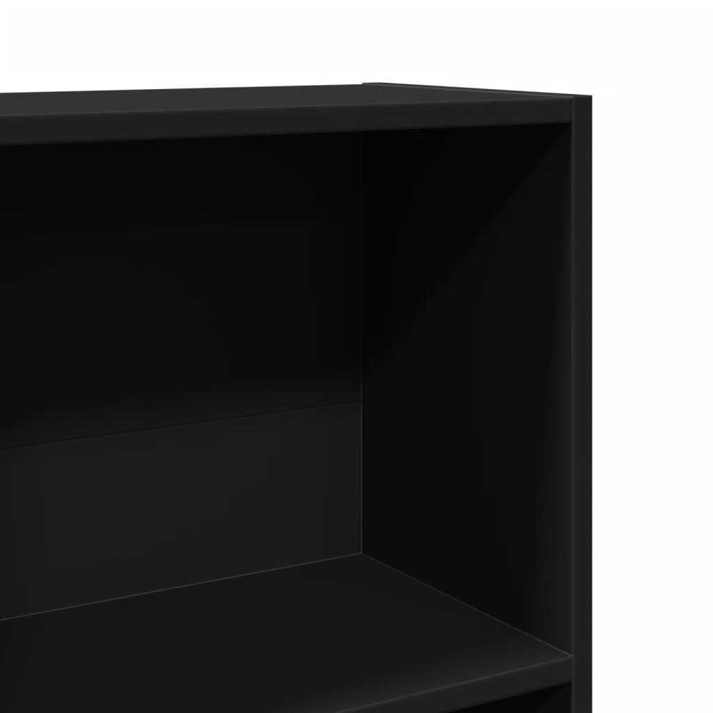 Bookshelf Black 80x30x114 cm Wood Material