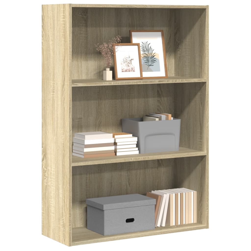 Bookshelf Sonoma Oak 80x30x114 cm Wood Material