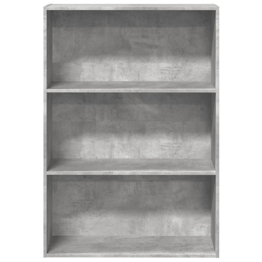 Bookshelf Concrete Grey 80x30x114 cm Wood Material