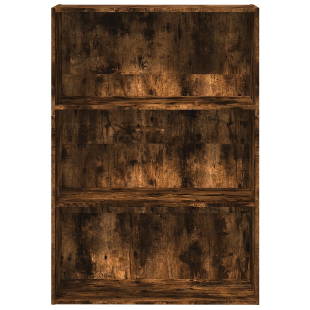 Bookshelf Smoked Oak 80x30x114 cm Wood Material