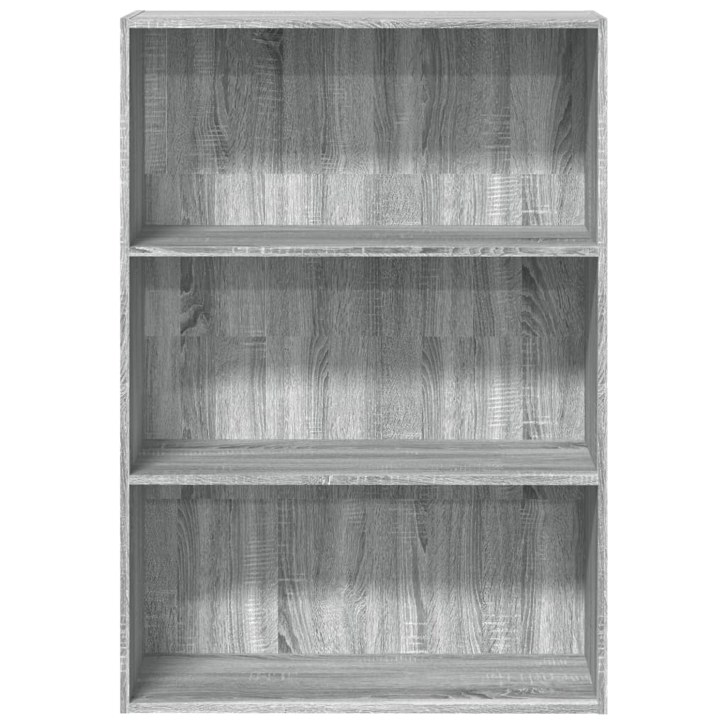 Bücherregal Grau Sonoma 80x30x114 cm Holzwerkstoff