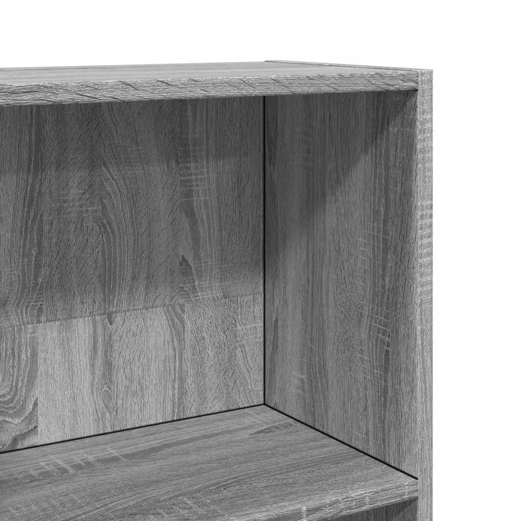 Bookshelf Gray Sonoma 80x30x114 cm Wood Material