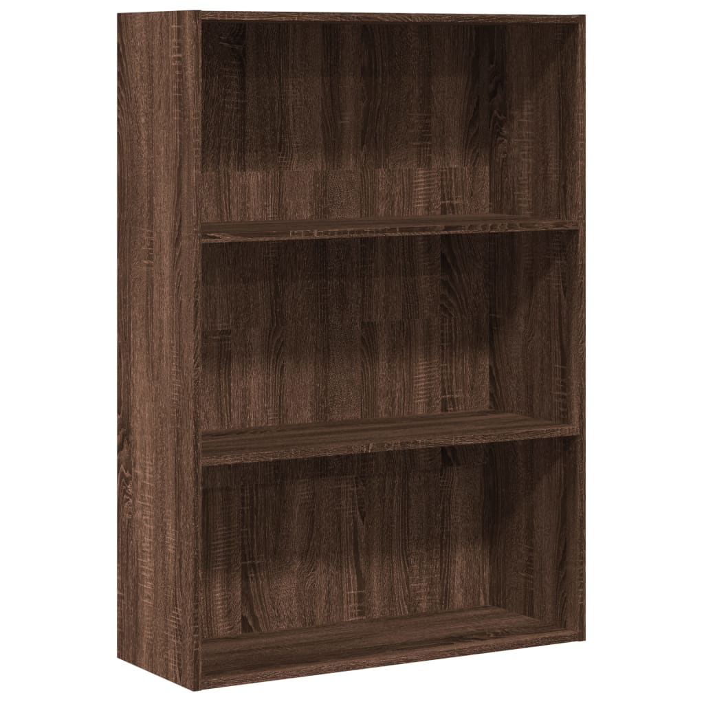 Bücherregal Braun Eichen-Optik 80x30x114 cm Holzwerkstoff