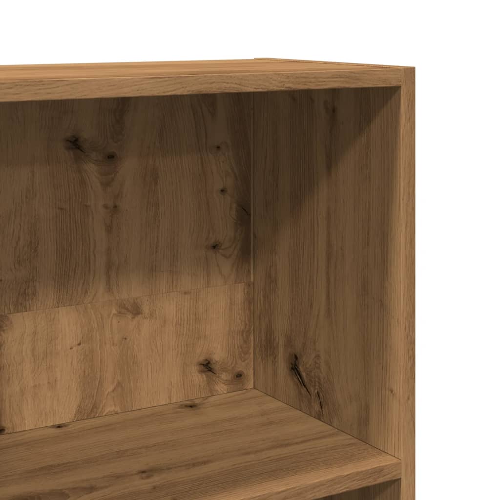 Bookshelf Artisan Oak 80x30x114 cm Wood Material