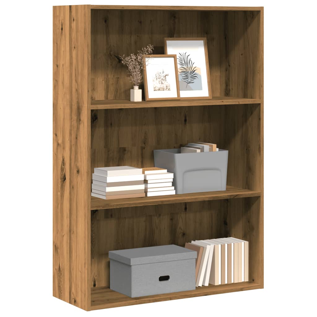 Bookshelf Artisan Oak 80x30x114 cm Wood Material