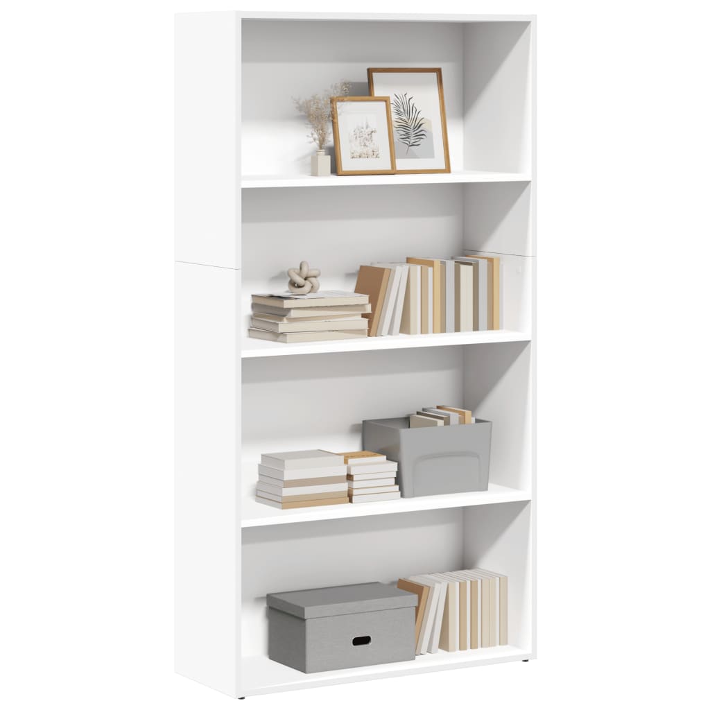 Bookshelf White 80x30x152 cm Wood Material