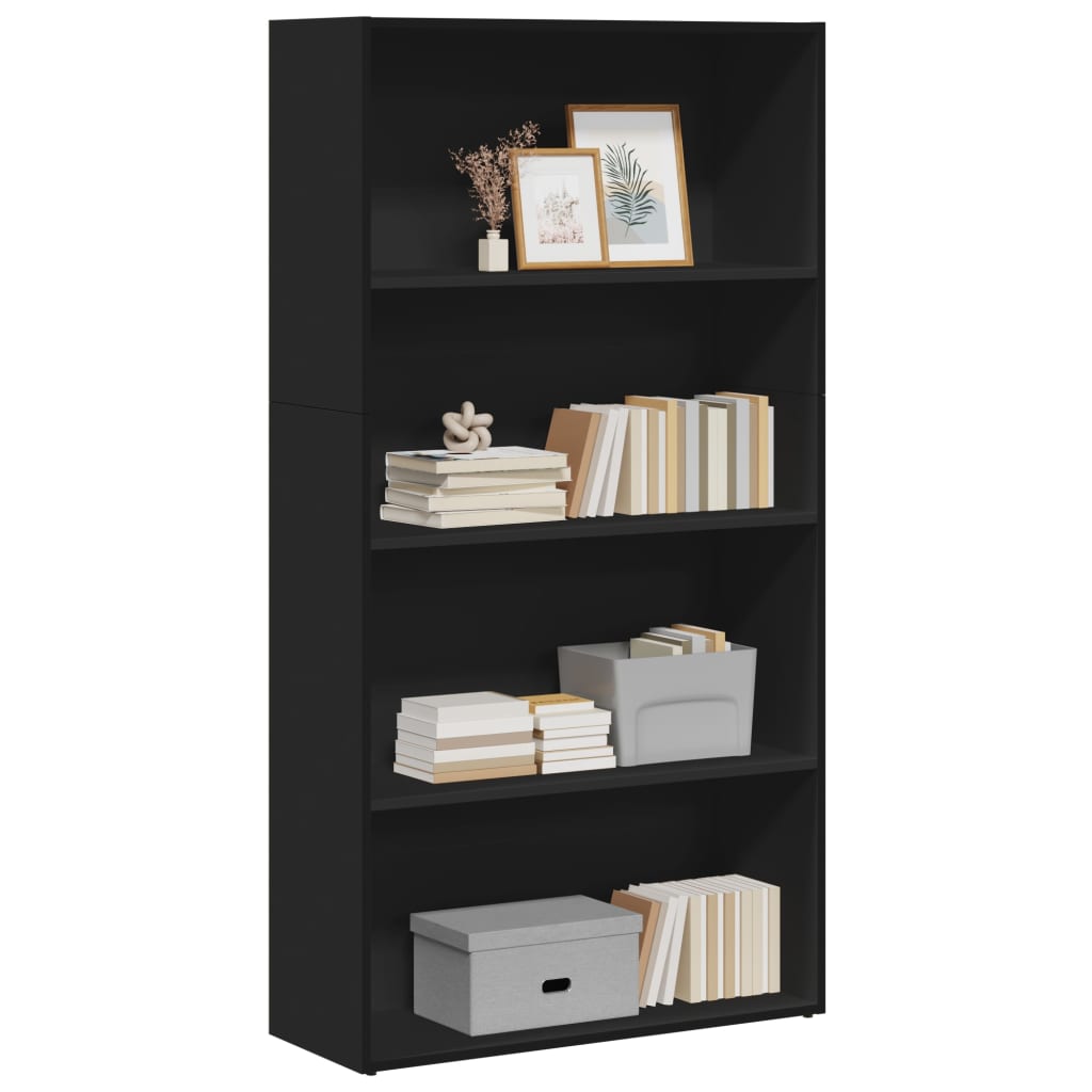 Bookshelf Black 80x30x152 cm Wood Material