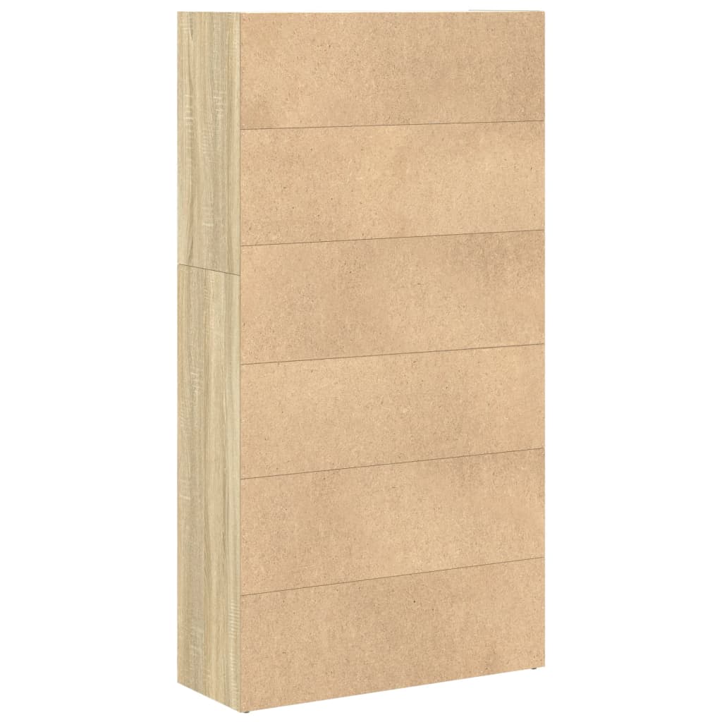 Bücherregal Sonoma-Eiche 80x30x152 cm Holzwerkstoff