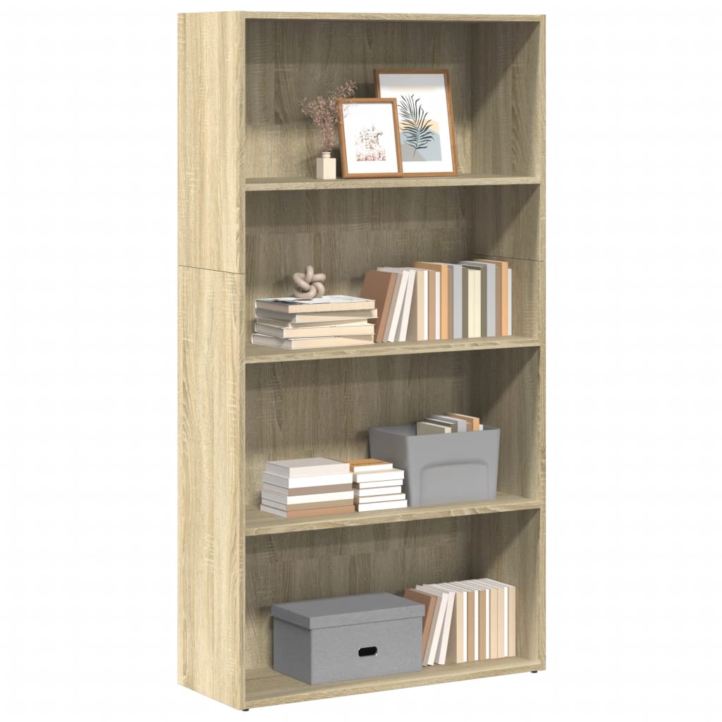 Bücherregal Sonoma-Eiche 80x30x152 cm Holzwerkstoff