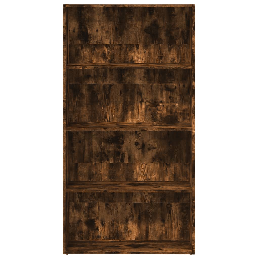 Bookshelf Smoked Oak 80x30x152 cm Wood Material