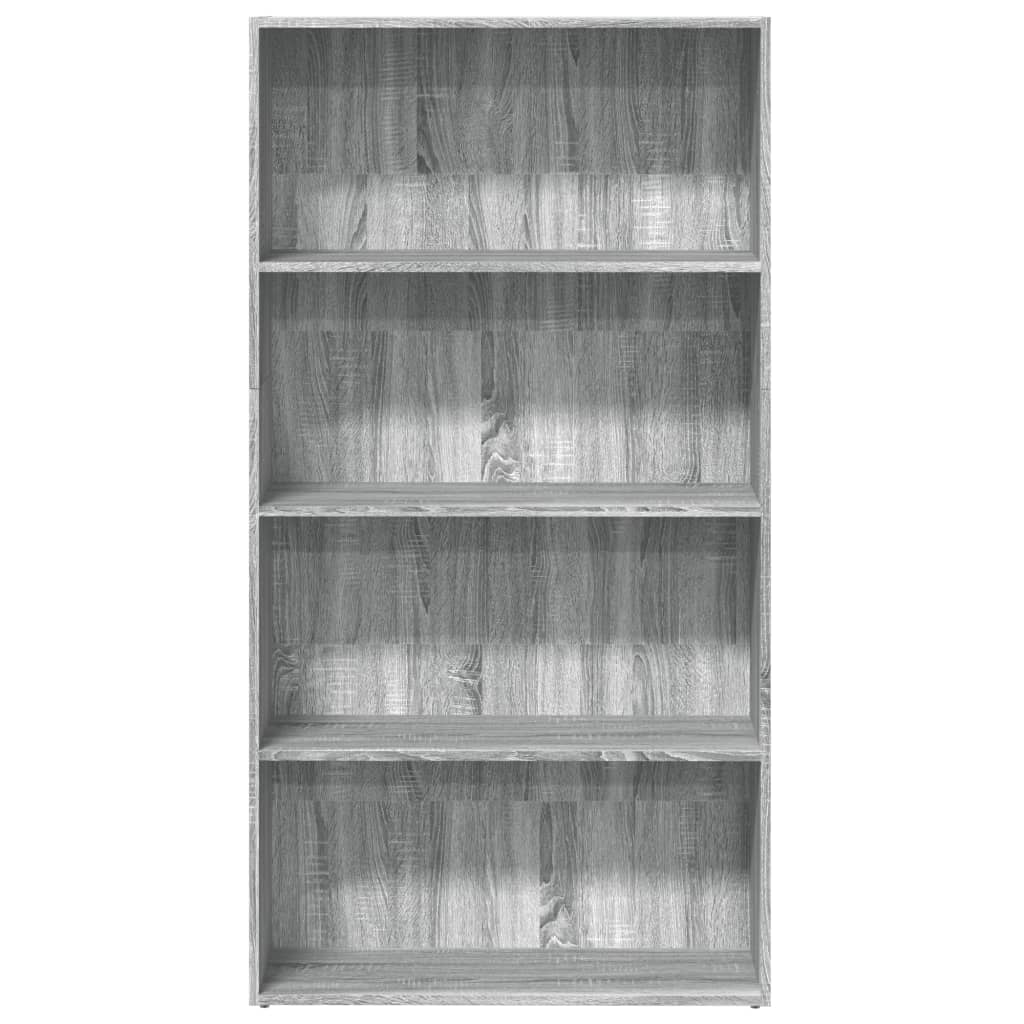 Bookshelf Gray Sonoma 80x30x152 cm Wood Material