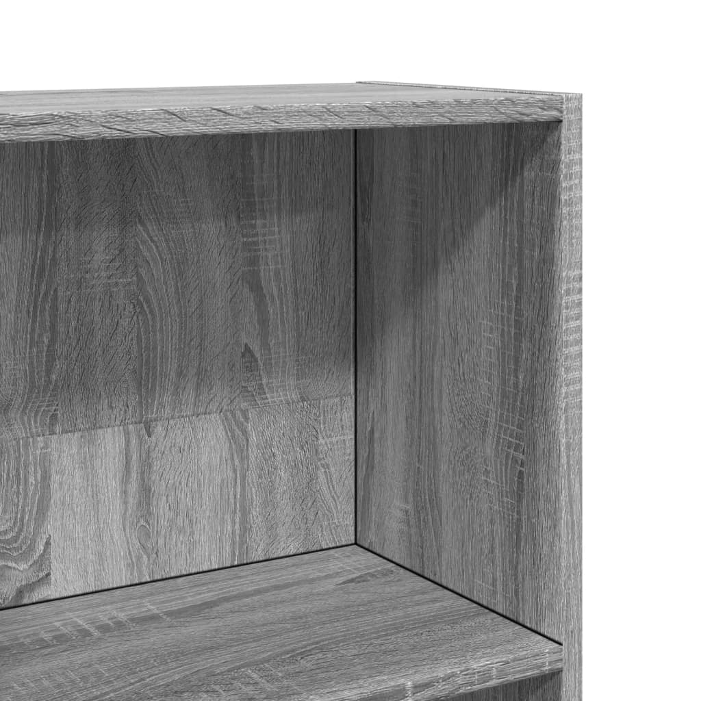 Bookshelf Gray Sonoma 80x30x152 cm Wood Material