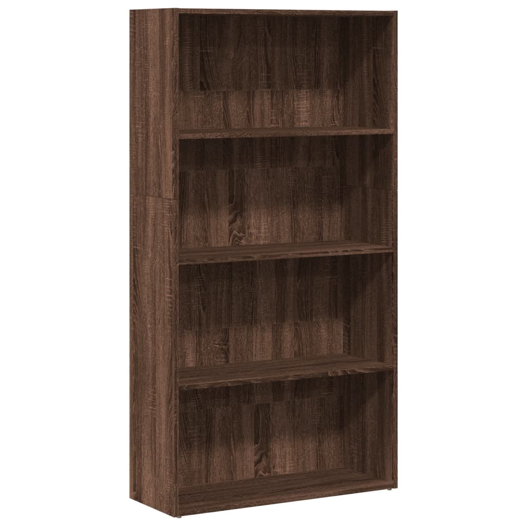 Bookshelf Brown Oak Look 80x30x152 cm Wood Material