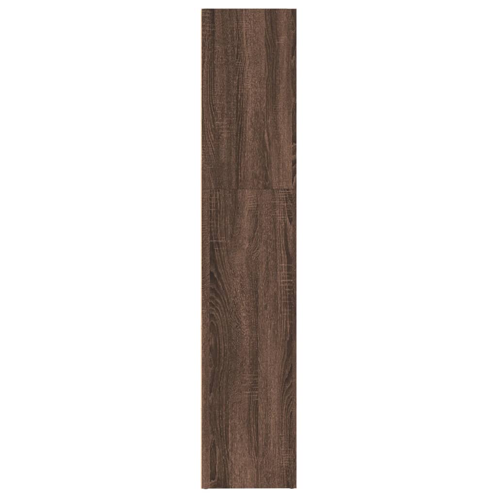 Bookshelf Brown Oak Look 80x30x152 cm Wood Material