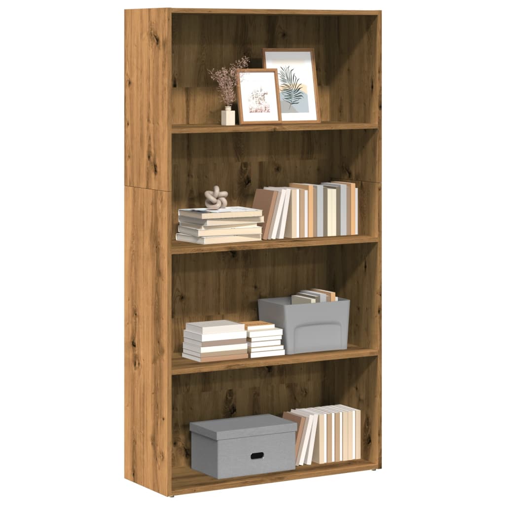 Bookshelf Artisan Oak 80x30x152 cm Wood Material