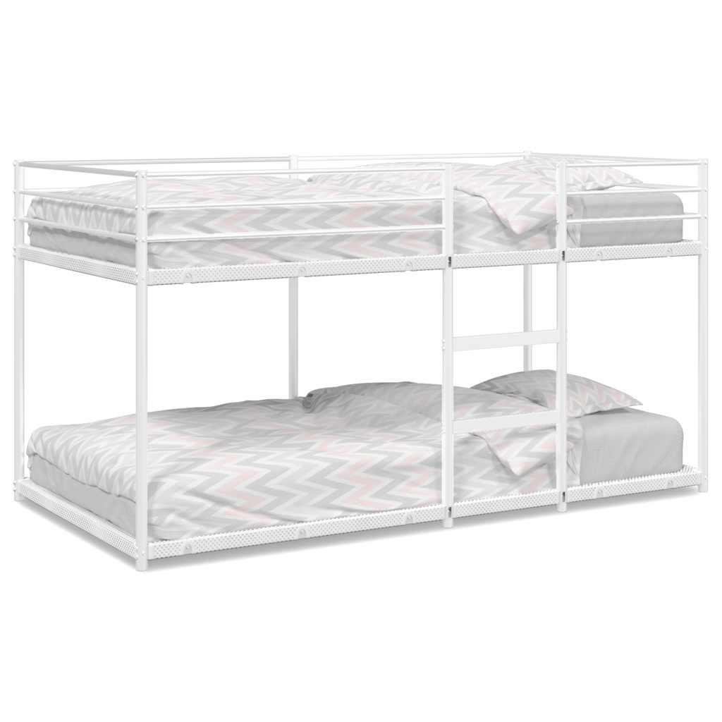 Bunk Bed without Mattress White 80x200 cm Steel