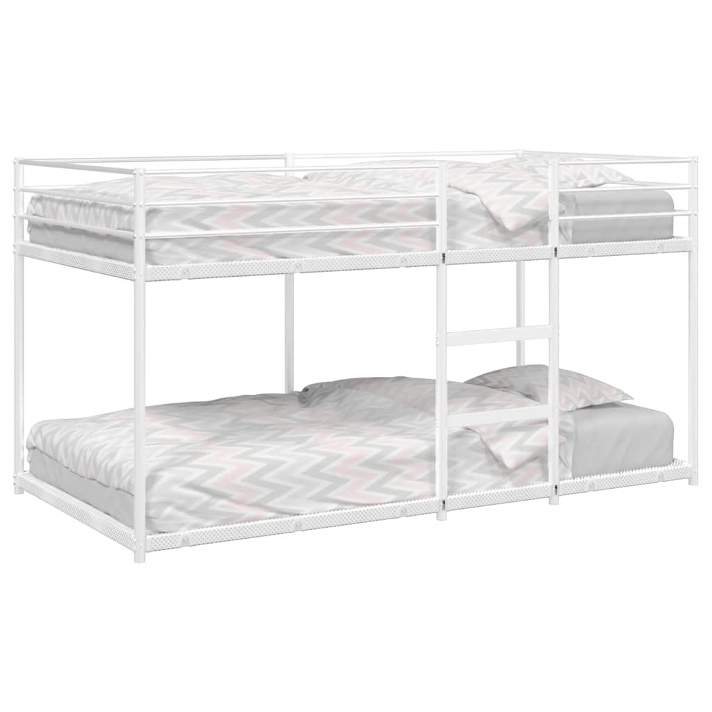 Bunk Bed without Mattress White 100x200 cm Steel