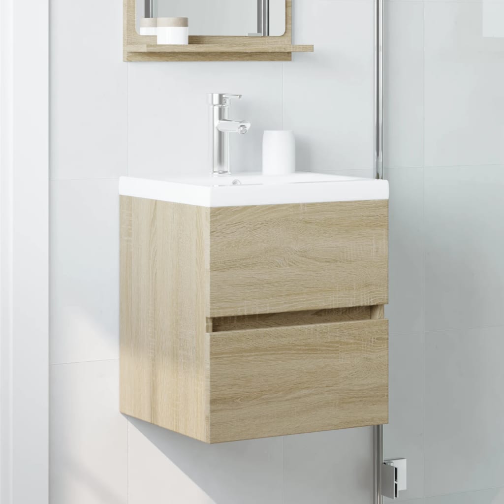 Washbasin base cabinet Sonoma oak 41x38.5x45cm wood material