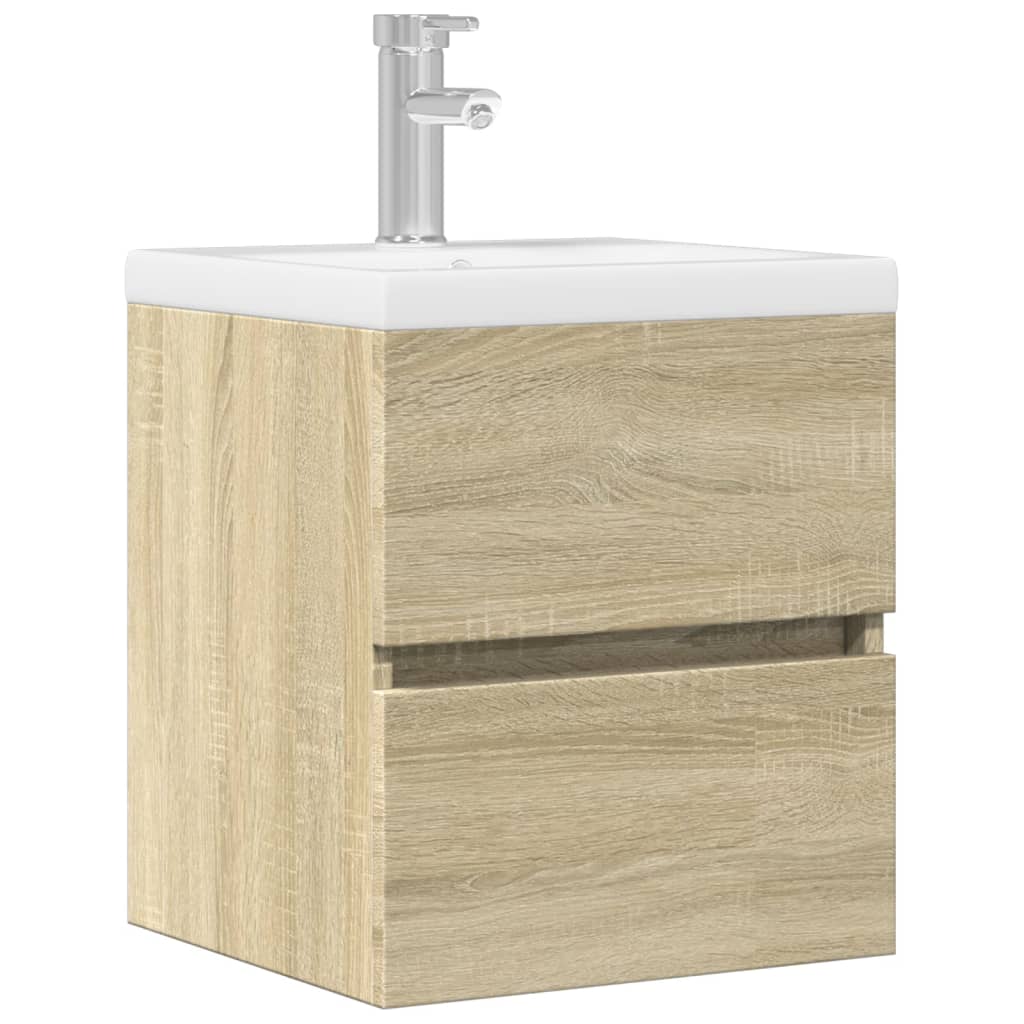 Washbasin base cabinet Sonoma oak 41x38.5x45cm wood material