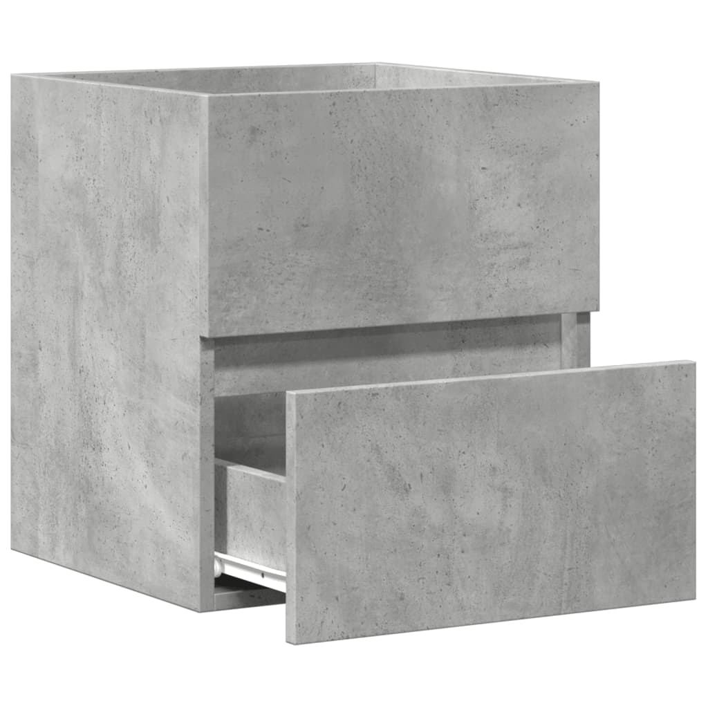 Washbasin base cabinet concrete grey 41x38.5x45 cm wood material