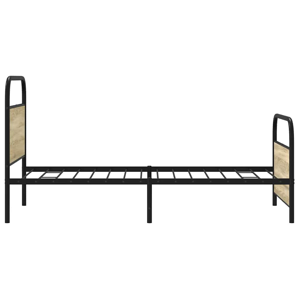 Bed frame without mattress 90x190 cm Sonoma oak wood material