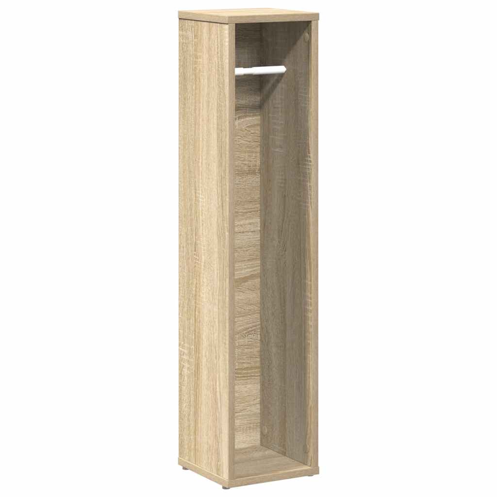 Badezimmerschrank mit Rollenhalter Sonoma-Eiche 20,5x20x90 cm