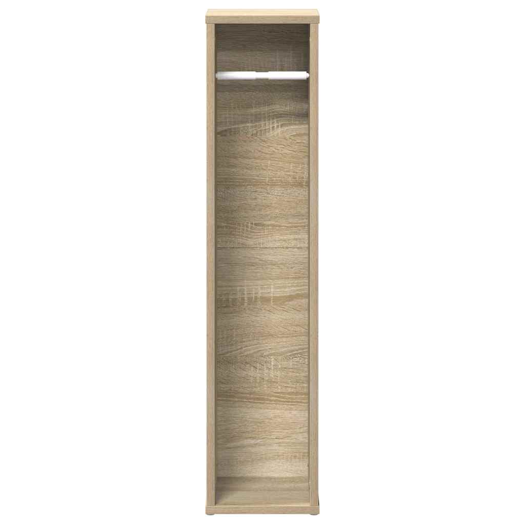 Badezimmerschrank mit Rollenhalter Sonoma-Eiche 20,5x20x90 cm