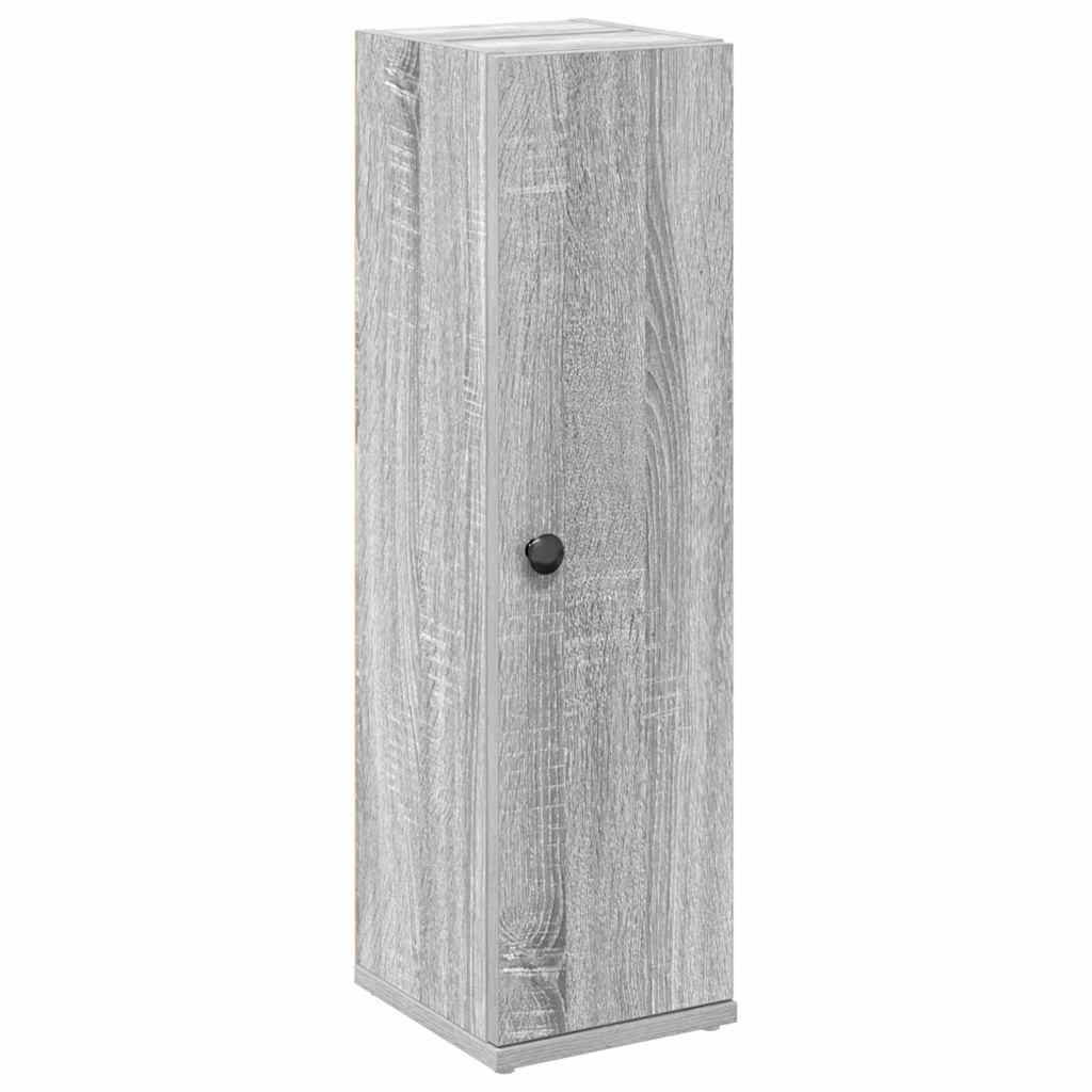 Bathroom Cabinet with Roll Holder Gray Sonoma 20.5x22x72 cm