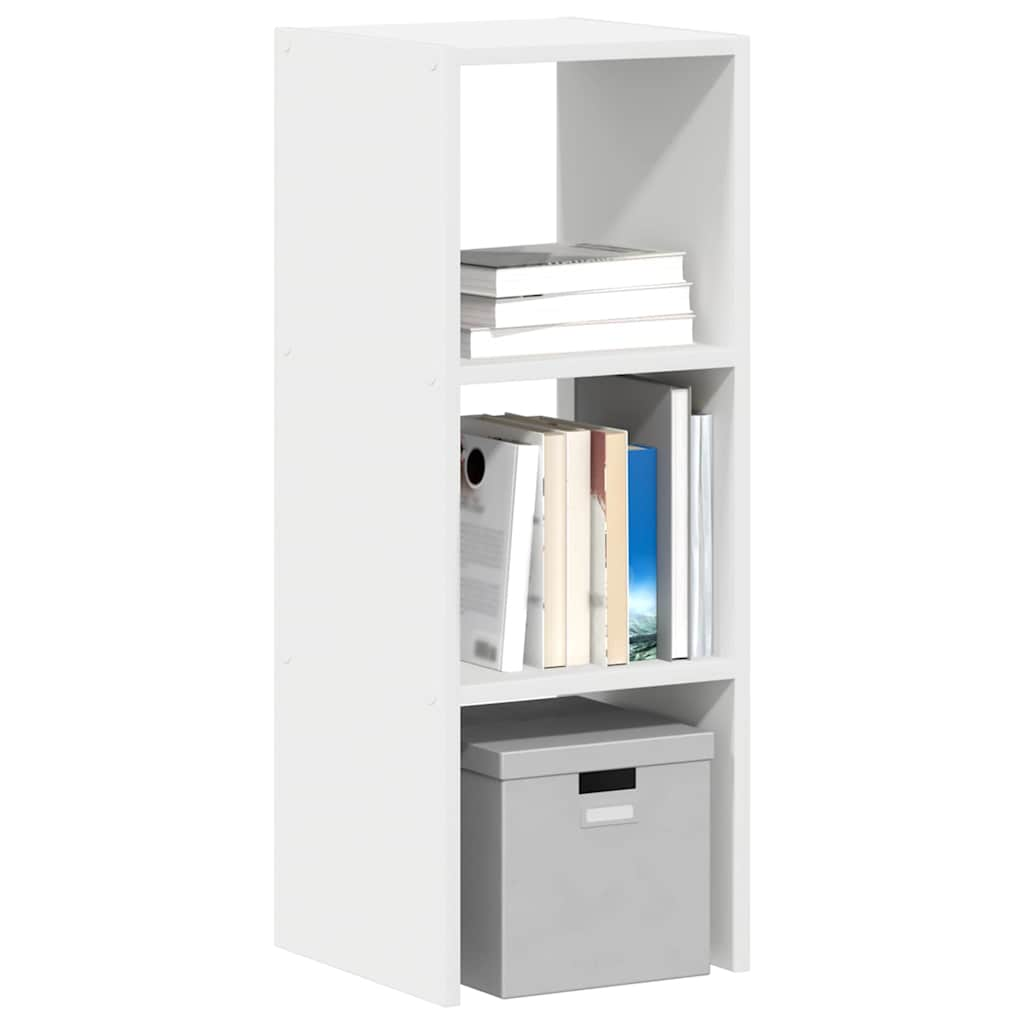 Bookshelf Stackable White 30x30x80 cm Wood Material