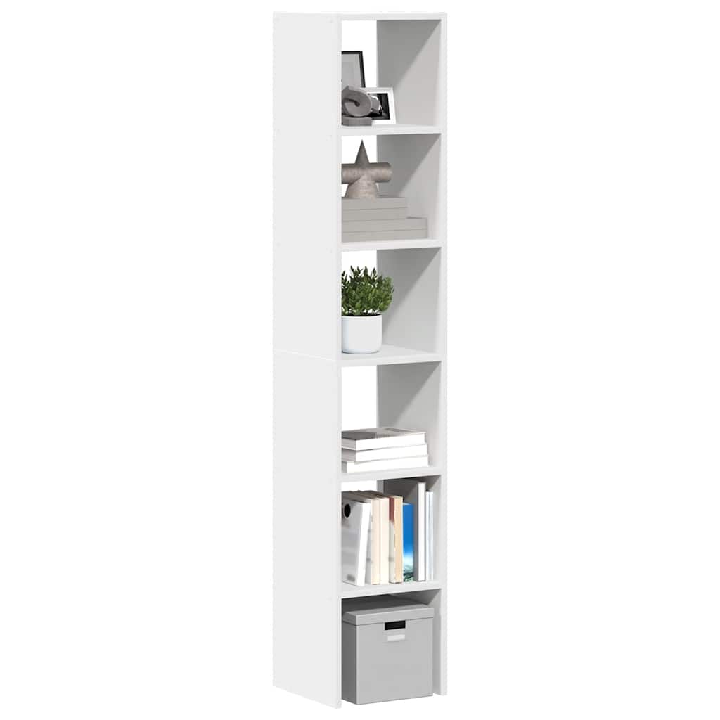 Bookshelves 2 pcs. Stackable White 30x30x80 cm Wood Material