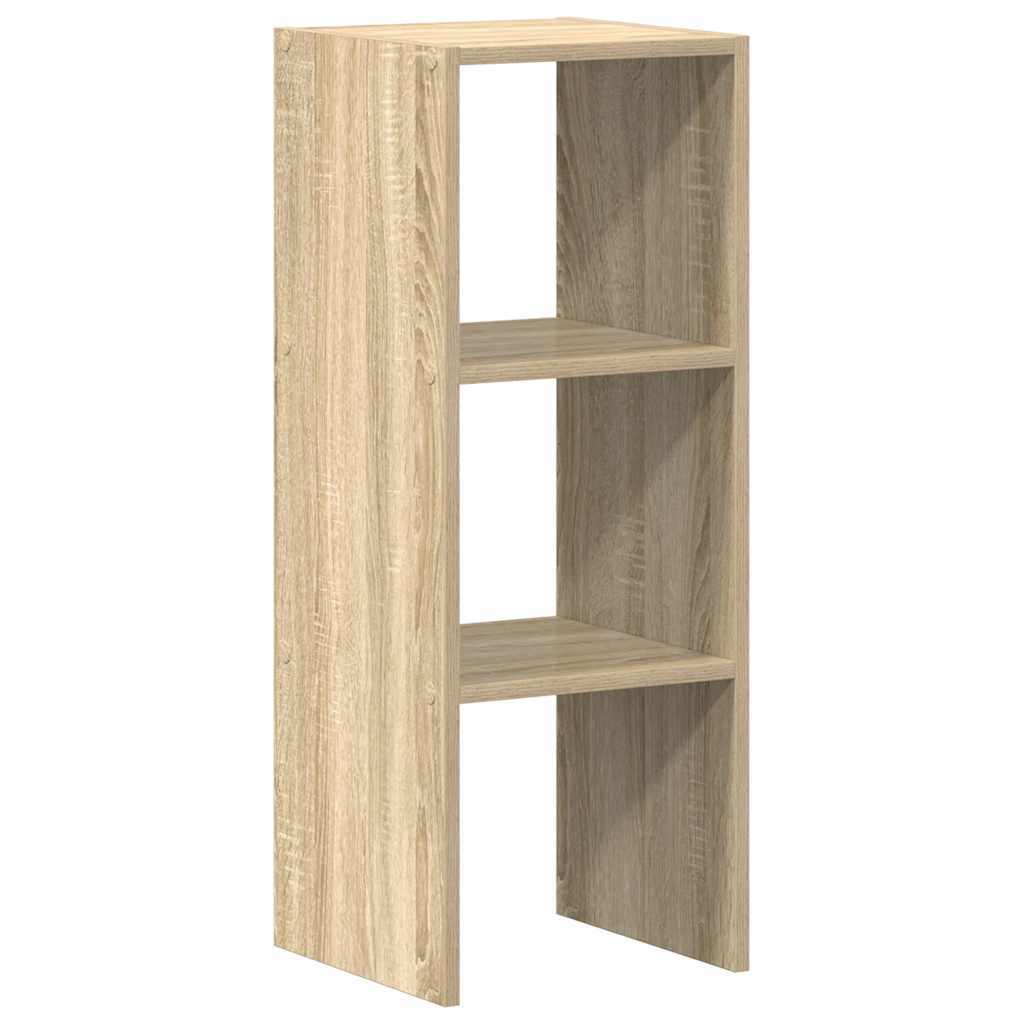 Bookshelf Stackable Sonoma Oak 30x30x80 cm Wood Material