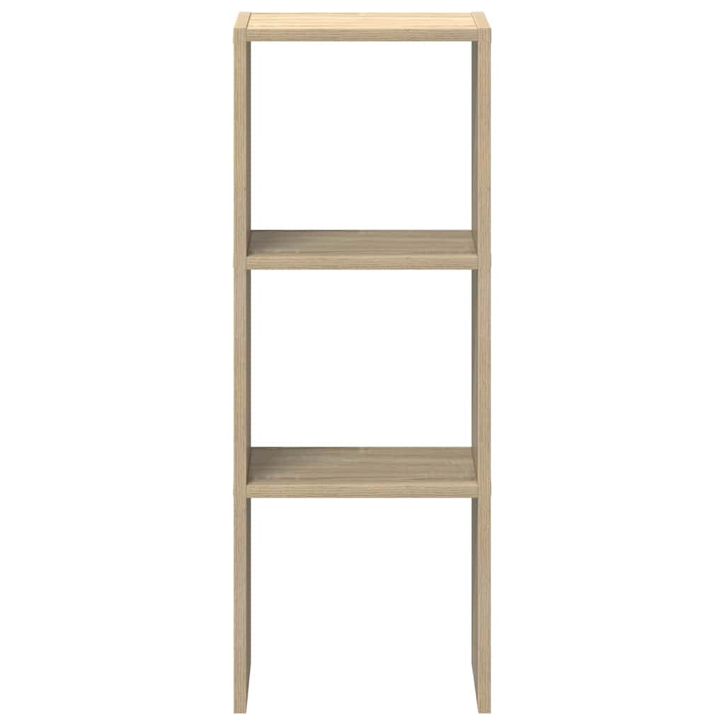 Bookshelf Stackable Sonoma Oak 30x30x80 cm Wood Material