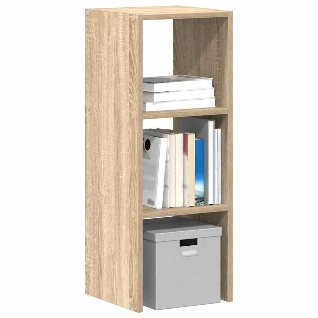 Bookshelf Stackable Sonoma Oak 30x30x80 cm Wood Material