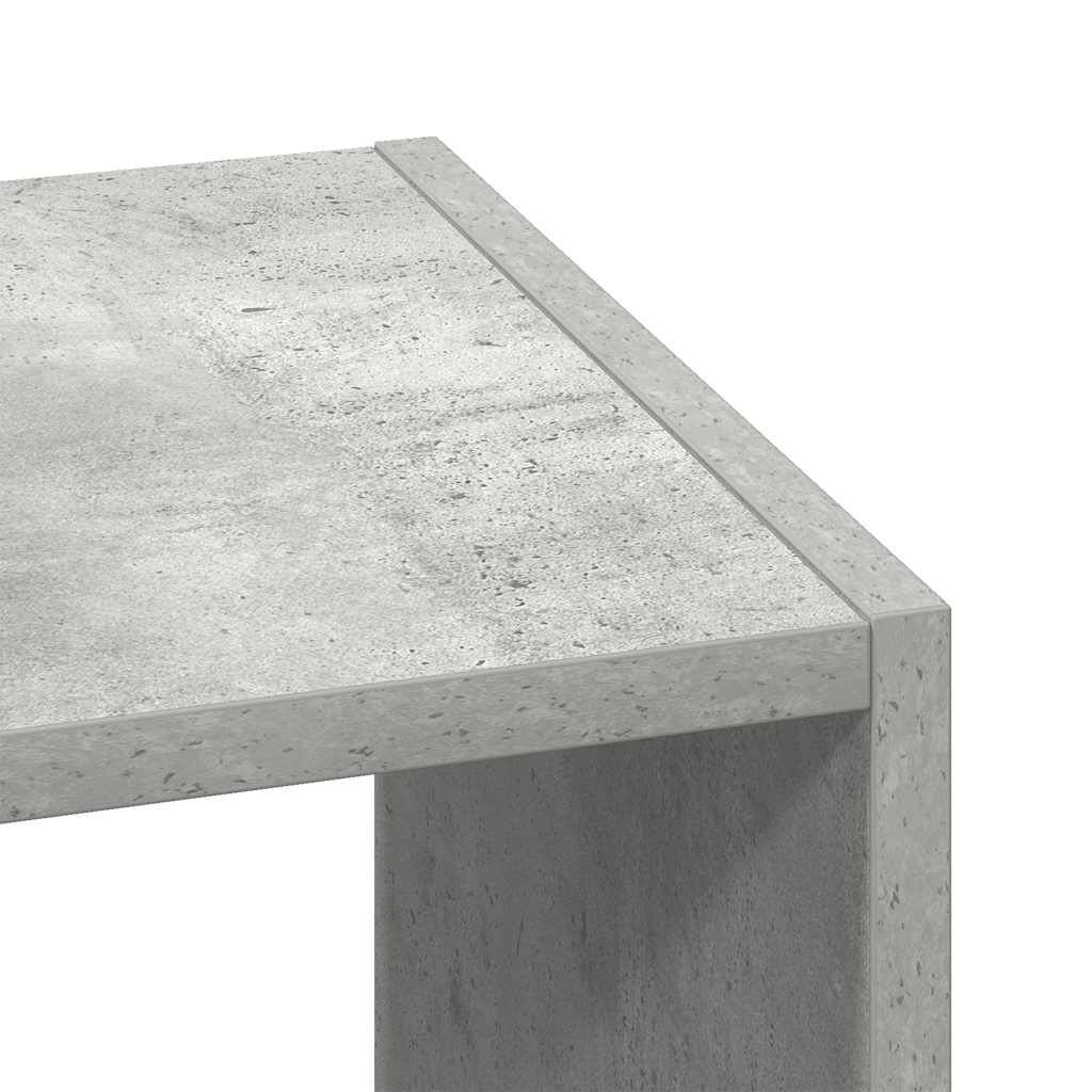 Bookshelf Stackable Concrete Grey 30x30x80 cm Wood Material