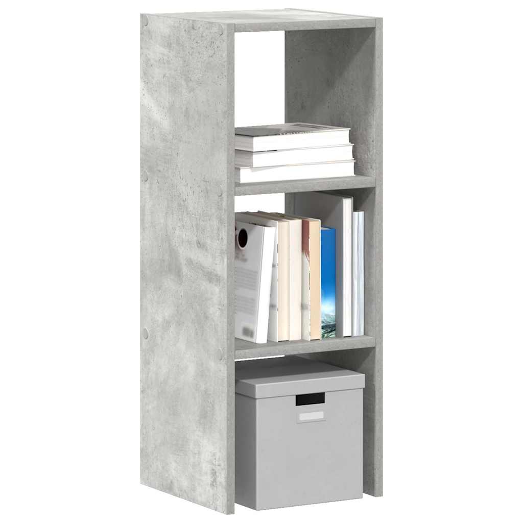 Bookshelf Stackable Concrete Grey 30x30x80 cm Wood Material