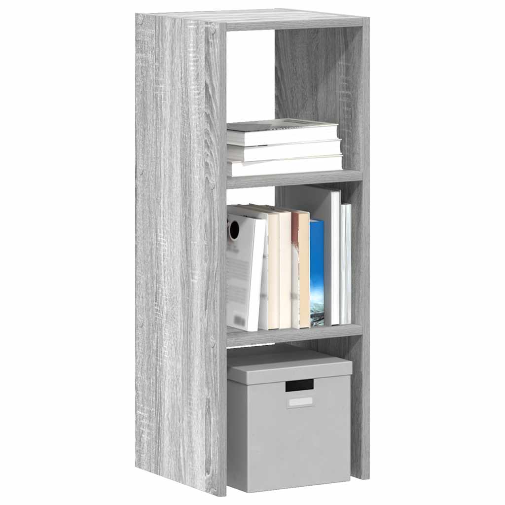 Bookshelf Stackable Gray Sonoma 30x30x80 cm Wood Material