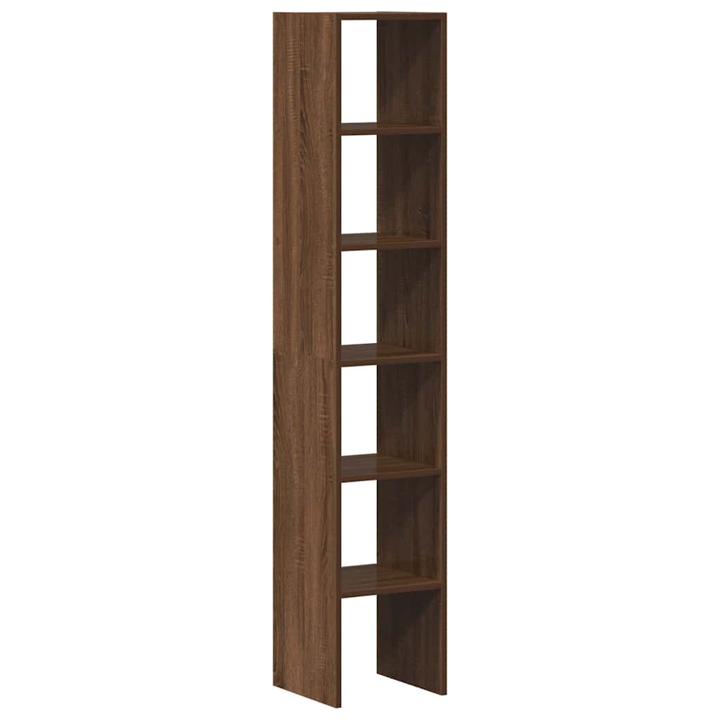 Bookshelves 2 pcs. Stackable Brown Oak Look 30x30x80 cm