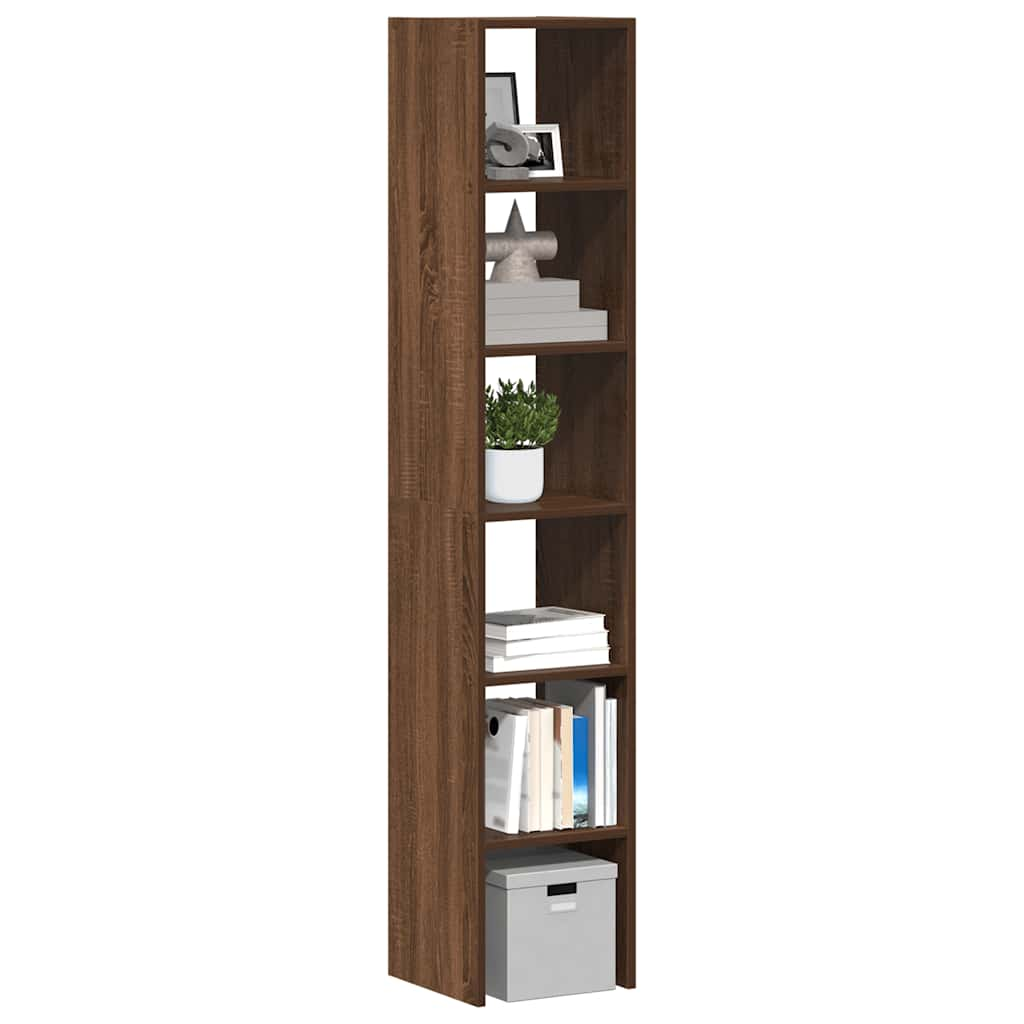 Bookshelves 2 pcs. Stackable Brown Oak Look 30x30x80 cm