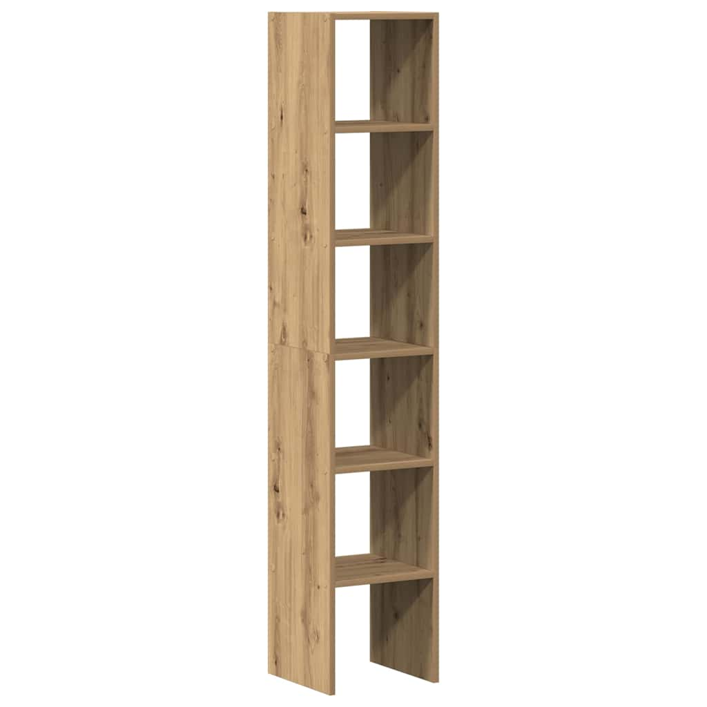 Bookshelves 2 pcs. Stackable Artisan Oak 30x30x80 cm