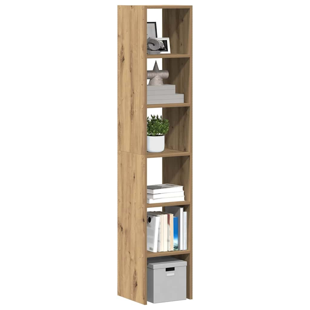 Bookshelves 2 pcs. Stackable Artisan Oak 30x30x80 cm