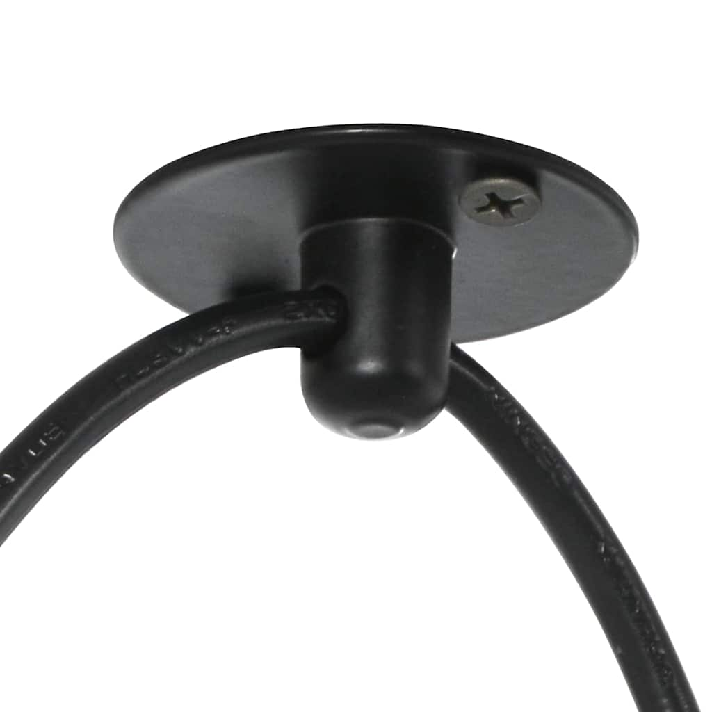 Pendant lamp with 3 sockets E27 black metal