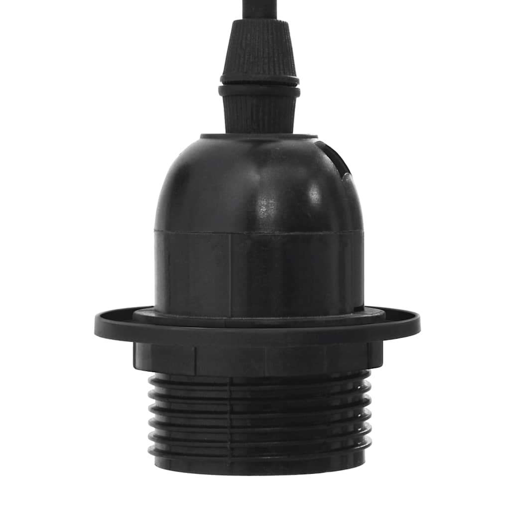 Pendant lamp with 3 sockets E27 black metal