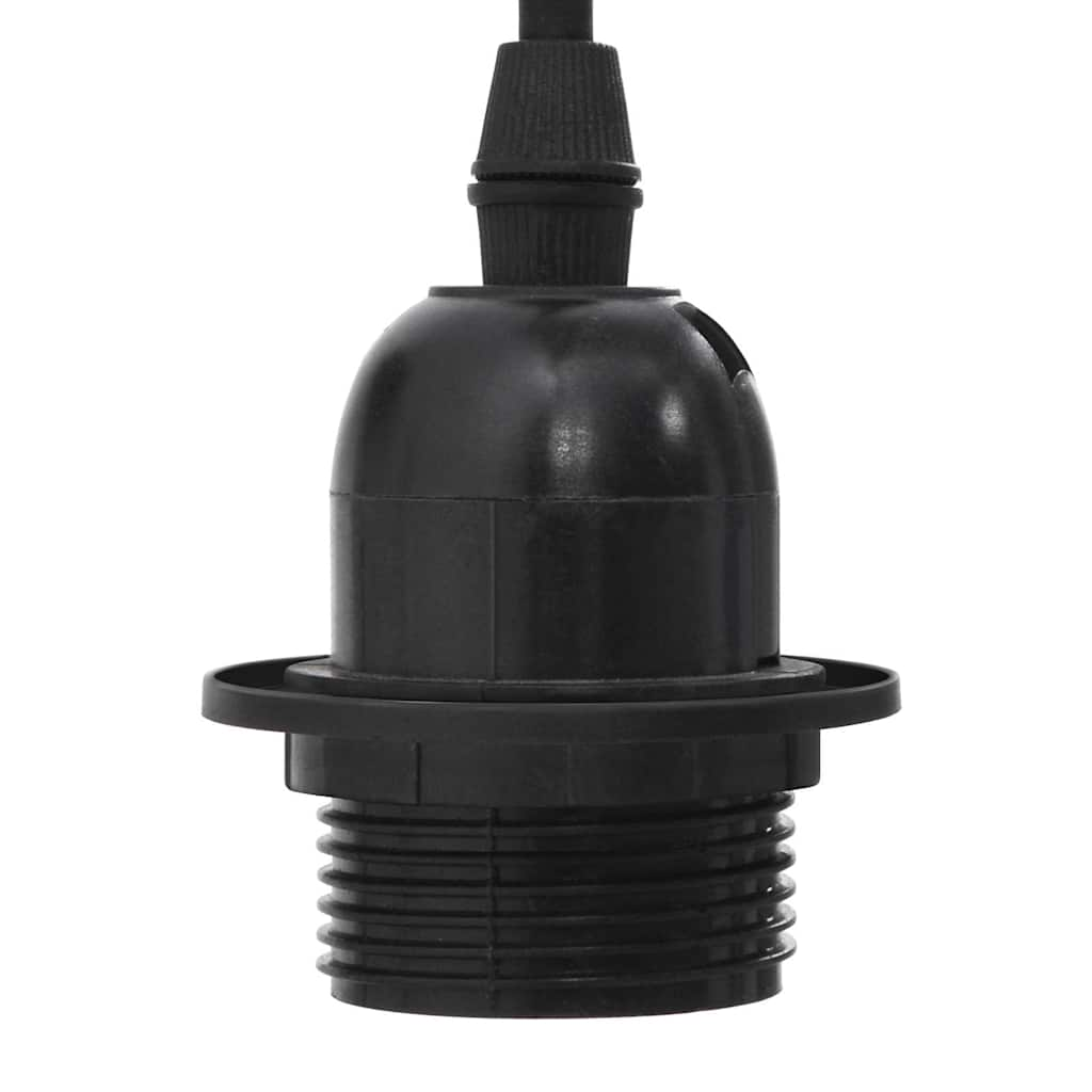 Pendant lamp with 5 sockets E27 black metal