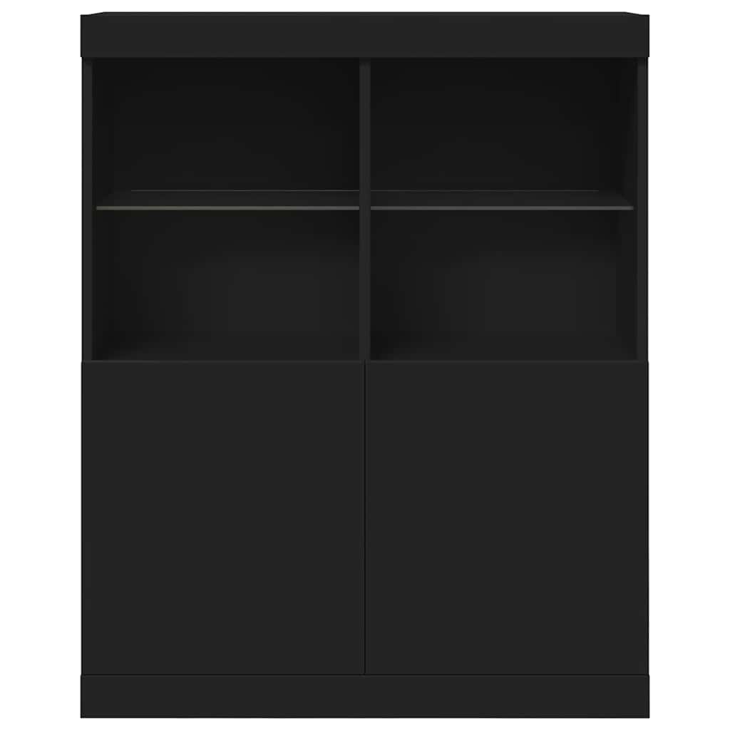 Sideboard Schwarz 81x37x100 cm Holzwerkstoff