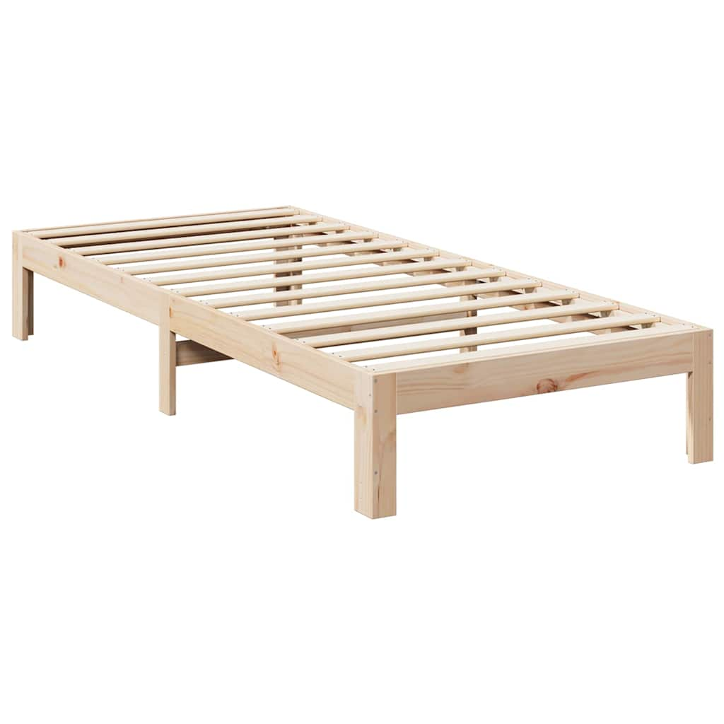 Solid wood bed without mattress 80x200 cm pinewood