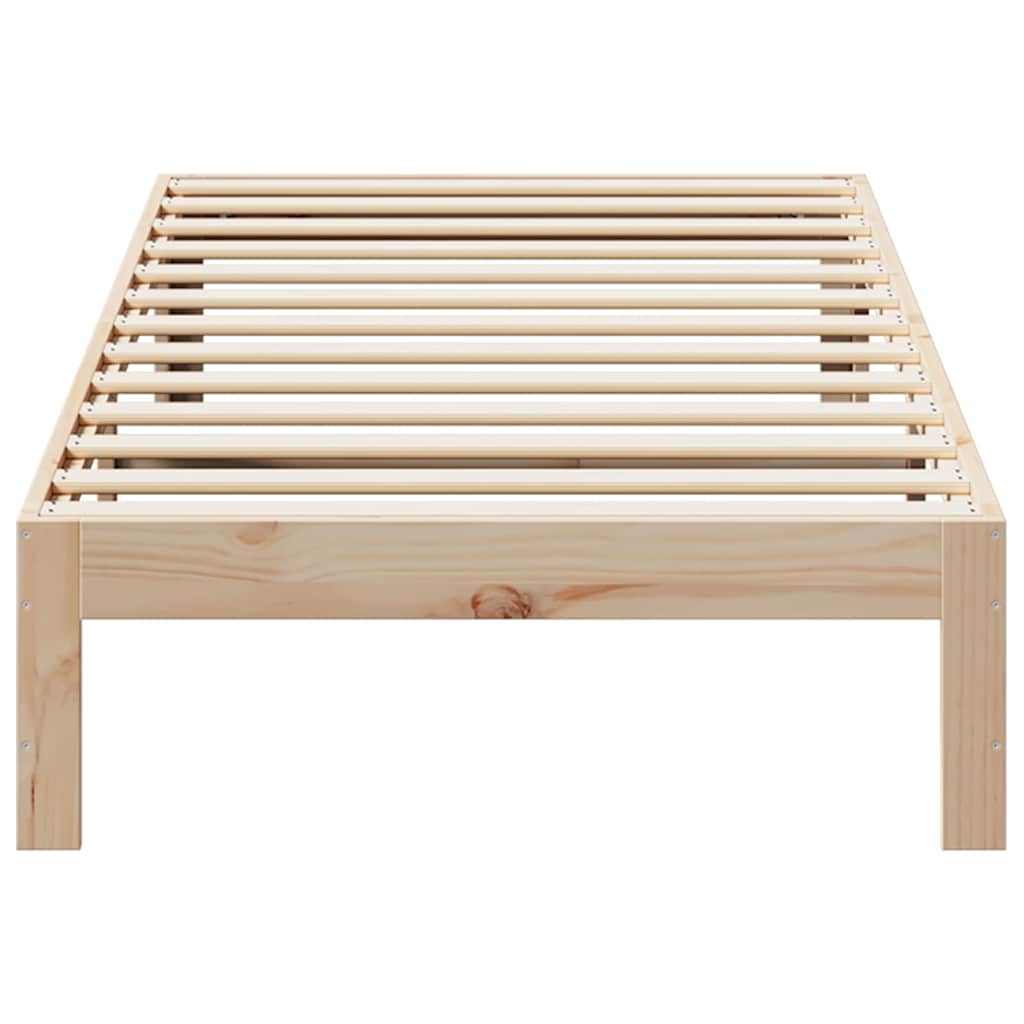 Solid wood bed without mattress 80x200 cm pinewood