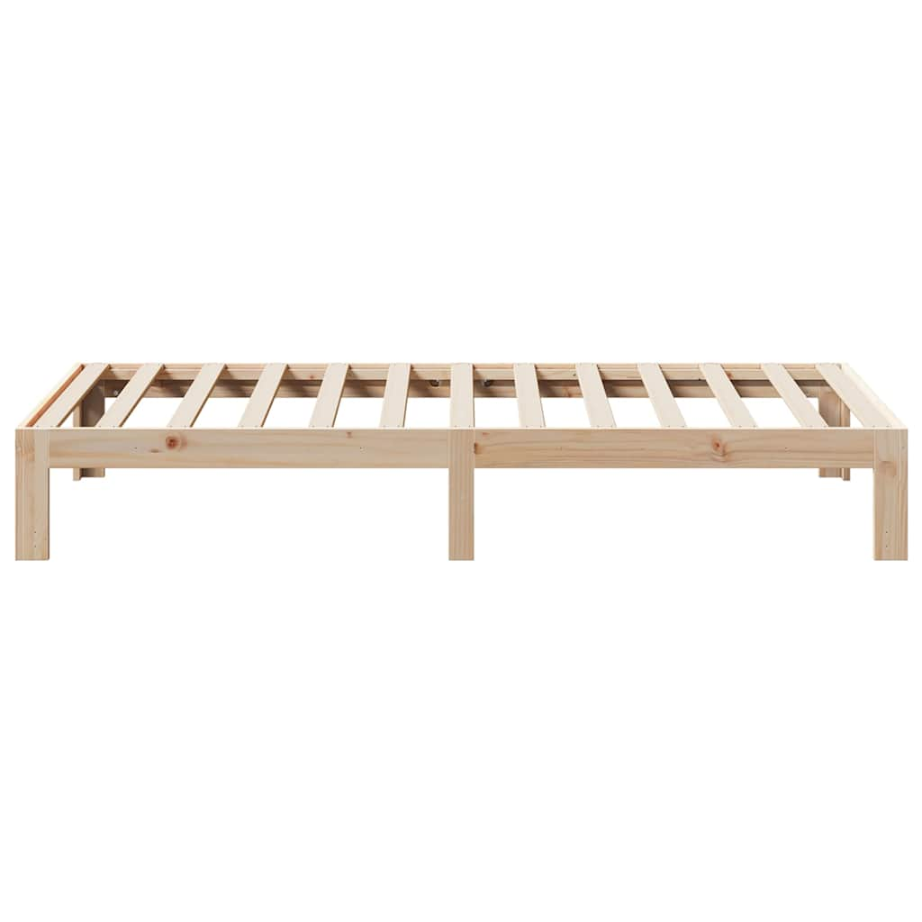 Solid wood bed without mattress 80x200 cm pinewood